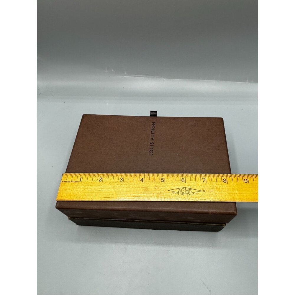 Louis Vuitton Drawer Style Box 2 Boxes 8.25"x 5.5" Brown & Yellow - Picture 8 of 10